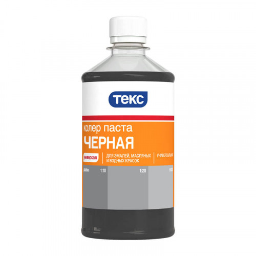 Колеровочная паста N11 черная Текс 0,5л