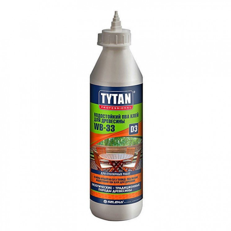 Клей ПВА TYTAN Professional для древесины D3 750 мл