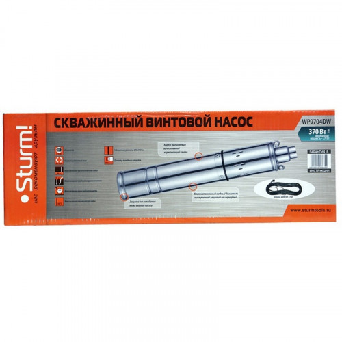 Насос погружной винтовой 370 Вт Sturm WP9704DW