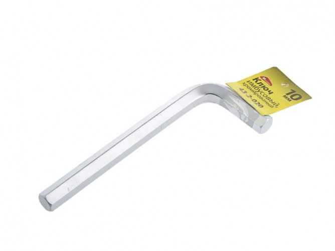 Ключ имбусовый хромированный, 10мм РемоКолор 43-2-020