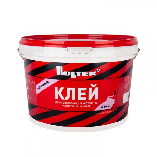 Клей акриловый Holtex для флизелиновых, виниловых и стеклообоев морозостойкий 10кг