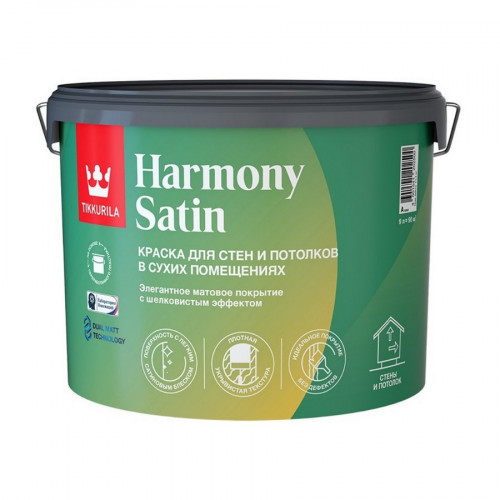 Интерьерная краска Harmony Satin А TIKKURILA 0,9 л