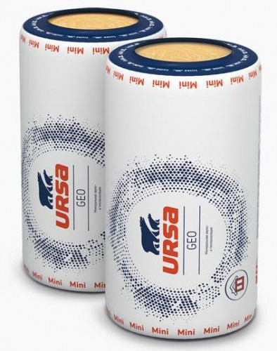 Минеральная вата (50х600х7000мм) 2 шт, 8,4м2 (0,42м3) URSA GEO Мини