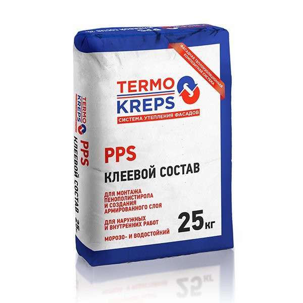 Клеевой состав для пенополистирола Termokreps PPS, 25 кг