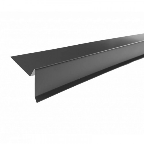 Планка торцевая 75х25х65х5мм 2м RAL 7024 темно серый, Технониколь 619963