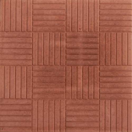 Плитка тротуарная 300x300x30 мм Паркет красная