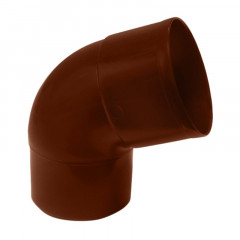 Отвод соединения трубы коричневый 67° d=80 Мурол