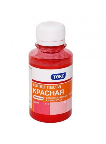 Колеровочная паста N1 красная Текс 0,5л