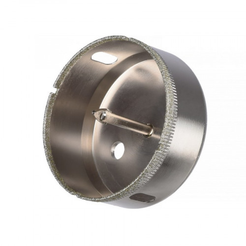 Коронка алмазная 60х55мм по стеклу и керамике со сверлом Vertextools 336-60-55