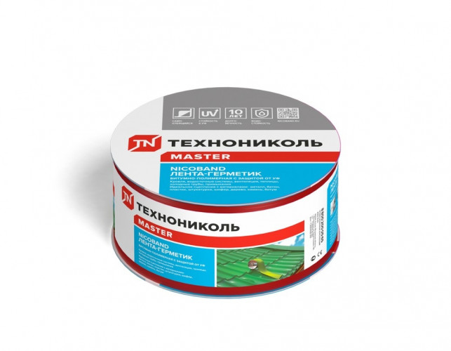 Лента-герметик 75мм*3,0 м NICOBAND красная