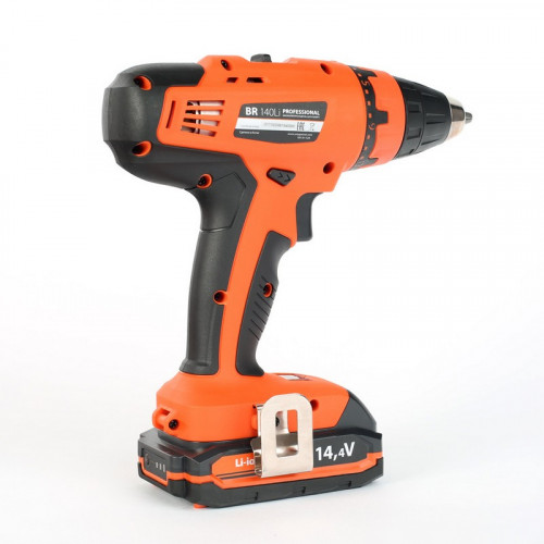 Дрель-шуруповерт аккумуляторная 14,4В, 2х1,5 Ач, Li-lon BR 140 Li Patriot 180301520