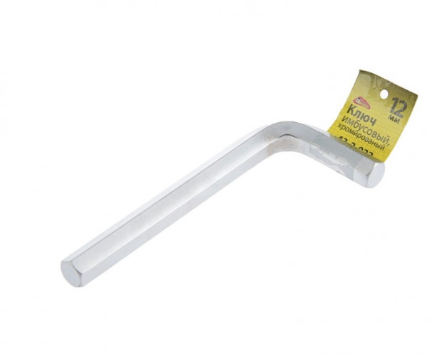 Ключ имбусовый хромированный, 12мм РемоКолор 43-2-022