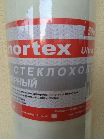 Стеклохолст малярный паутинка 1*50м 45-50г/м2 U50 Ultra Nortex