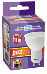 Лампа светодиодная PLED-GU10 11Вт 5000К холодный белый, 5019515 JazzWay