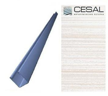 П-профиль 210 14*14*3000мм, Бежевый штрих Cesal (Альконпласт)
