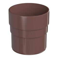 Муфта водосточной трубы ПВХ, Коричневый Оптима Технониколь 079488