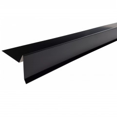Планка торцевая 75х25х65х5мм 2м RAL 9005 черный, Технониколь 569081