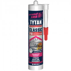 Монтажный клей каучуковый Tytan Professional CLASSIC FIX прозрачный 310 мл
