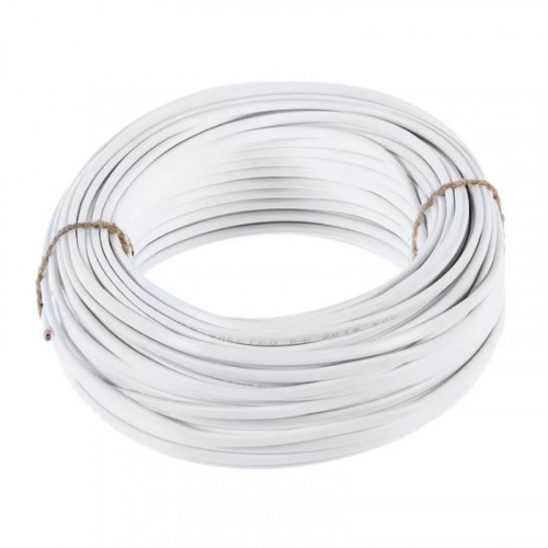 Кабель ШВВП 2х0.5 белый ГОСТ 7399-97, 100п.м