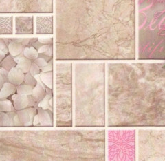 Обои моющиеся Гортензия фон-62 бежевый (Гомель) 0,53х10м