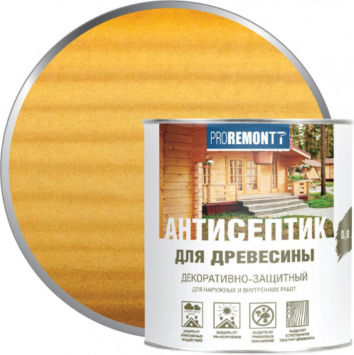Деревозащитное средство Proremontt Орегон 0,8л Лакра