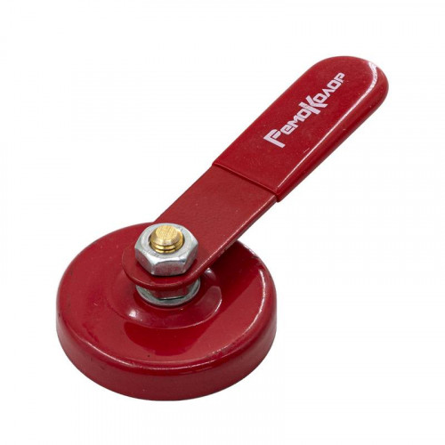 Клемма массы магнитная 200А, круглая, диаметр 55мм, 16LBS/17кг РемоКолор 73-0-208