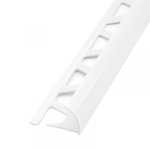 Угол наружный белый для кафеля (раскладка для плитки) 9мм 2.5м