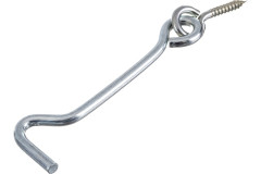 Крючок дверной прутковый ввертный оцинкованный, 100мм РемоКолор 70-0-234