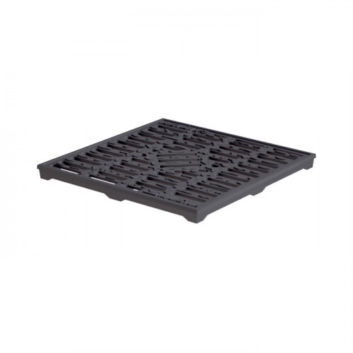 Решетка ливневая для дождеприемника 300х300 "капля" чугунная AQUASTOK 32814