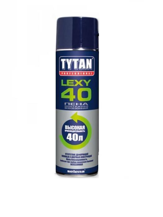Пена монтажная Lexy 40 всесезонная TYTAN Professional (500 мл)