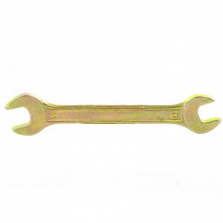 Ключ гаечный рожковый 10х11мм, желтый цинк Сибртех 14304