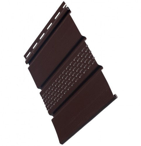 Софит с частичной перфорацией 3000*305мм, коричневый Grand Line