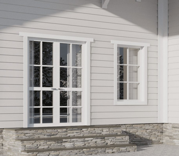 Универсальный доборный элемент Decover Snow 3600х100х8 мм