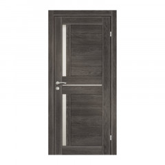 Дверь из экошпона со стеклом без притвора 900*2000мм Орегон дуб графит Олови