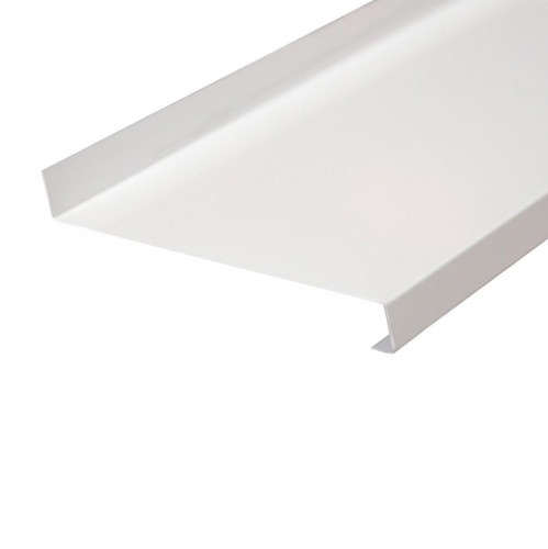 Отлив оконный оцинкованный белый 90х2000мм