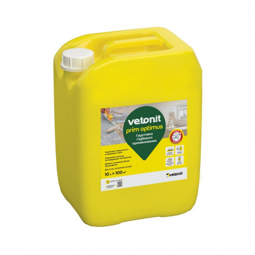 Грунтовка глубокого проникновения Vetonit Prim Optimus 10л