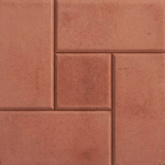 Плитка тротуарная 300x300x30 мм, Калифорния красная