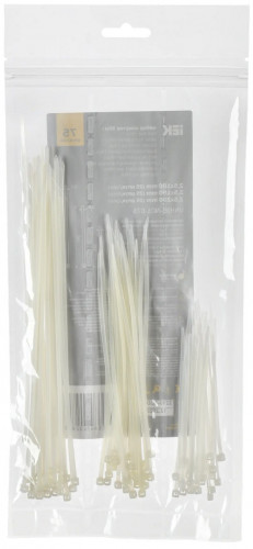 Хомут-стяжка 2,5*100/150/200 мм, 75шт, набор IEK