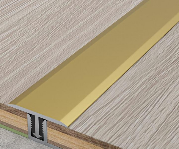 Стык Т-образный 20х1800мм Дуб Дымчатый алюминиевый Русский профиль