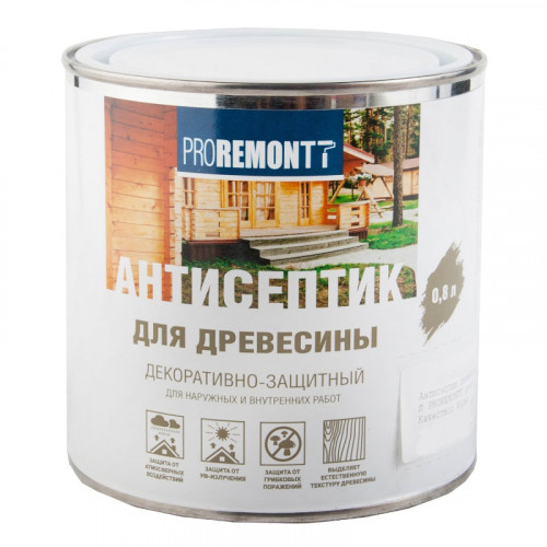 Деревозащитное средство Proremontt Бесцветный 0,8л Лакра