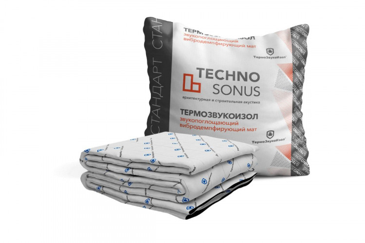 Звукоизоляционный мат ТермоЗвукоИзол Лайт (10м*1,5м*10мм) 15м2 ТехноСонус