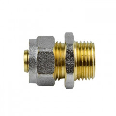 Муфта соединительная 16мм*1/2 обжимная, наружная резьба Aquasfera 7001-01