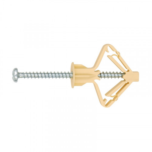 Дюбель для гипсокартона 12*60мм PLA бабочка с шурупом, 50шт