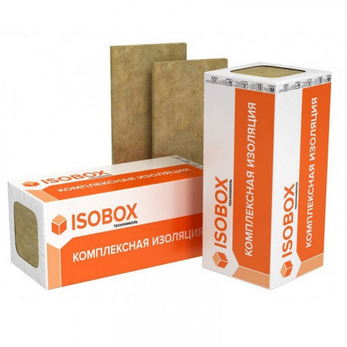 Теплоизоляция ISOBOX Руф Н30 100 кг/м3 (100*600*1200) 3шт. 2,16м2 (0,216 м3) Технониколь