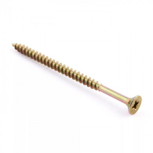 Саморез (шуруп) 4*70мм универсальный желтый с потайной головкой, 1шт