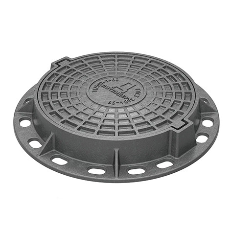 Люк чугунный канализационный Тип Т, ГОСТ 3634-2019