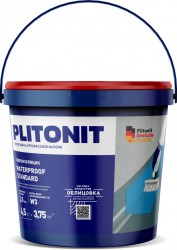 Мастика гидроизоляционная Plitonit Waterproof Standard однокомпонентная эластичная, 8кг