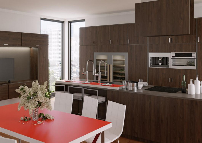 ЛДСП 16мм 2750х1830 Гикори Джексон темный тисненая D4067/OW SwissKrono