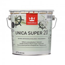 Лак износостойкий Tikkurila Unica Super 20 полуматовый, 2,7л