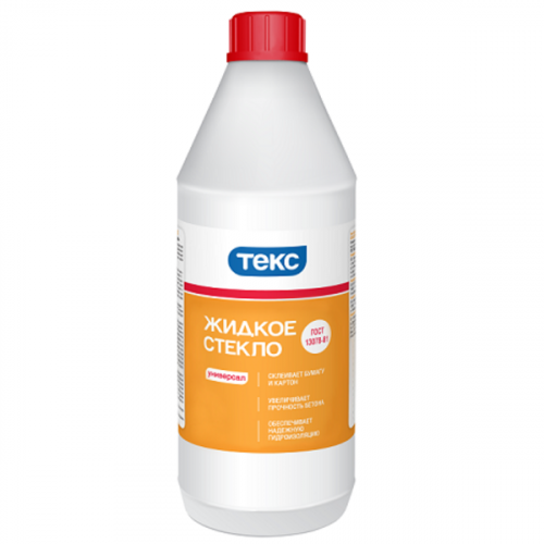 Жидкое стекло для бетона ТЕКС Универсал, натриевое, ГОСТ 1,3 кг